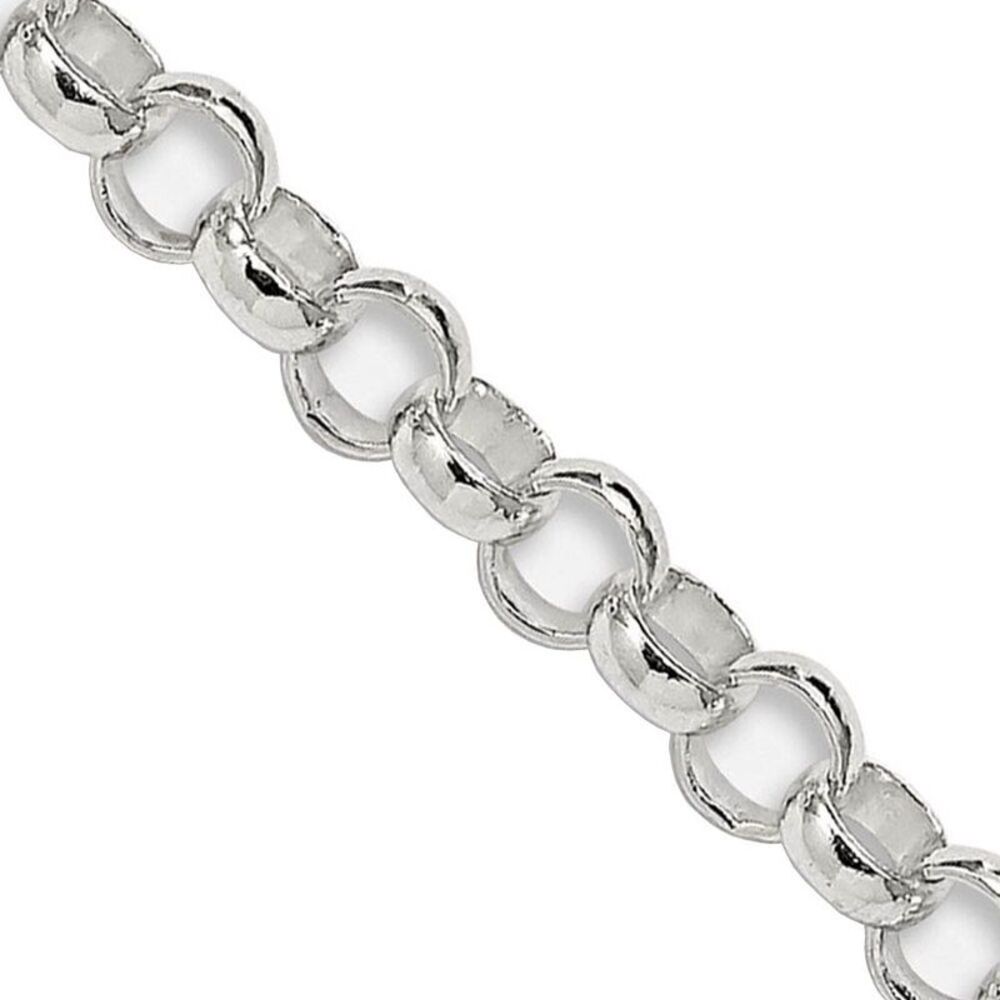3mm Sterling Silver Solid Rolo Chain Necklace, 24 Inch